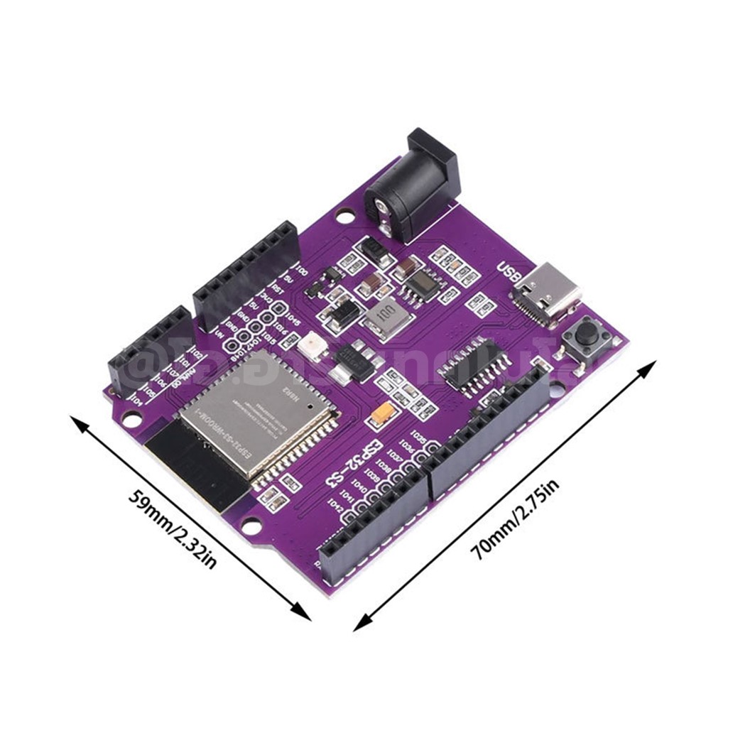 CB205 บอร์ด ESP32-S3 UNO WROOM-1-N16R8 module compatible with DevKitC-1 ESP-32-S3 N16R8 UNO