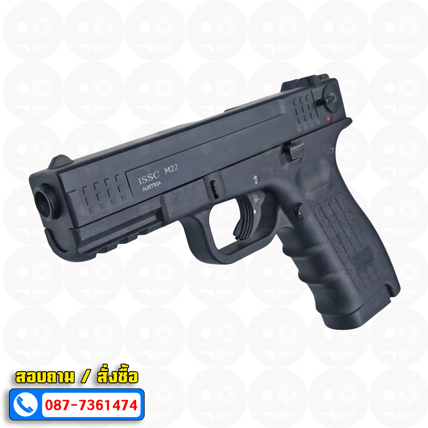 แบลงค์กัน Ceonic Issc M22 สีดำ 9mm P.A.K แบลงค์กัน blank gun