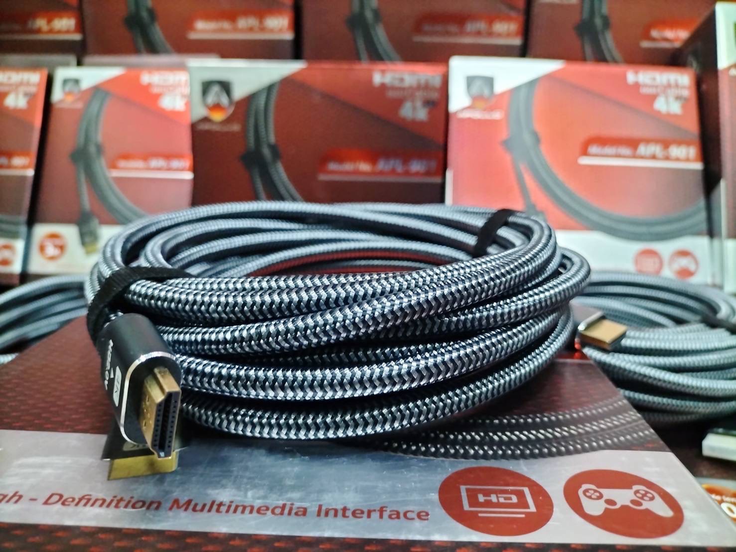 APOLLO HDMI Cable 4K V2.0 รุ่น APL901 สายสัญญาณภาพและเสียง