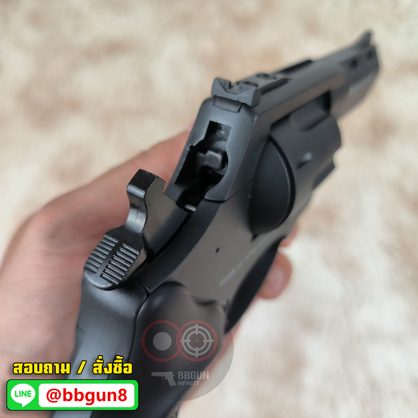 ปืนแบลงค์กันลูกโม่ ยี่ห้อ ZORAKI รุ่น R2 TD 3" สีดำ ลำกล้อง 3 นิ้ว Blank Gun (แถมกล่องใส่ปืน)