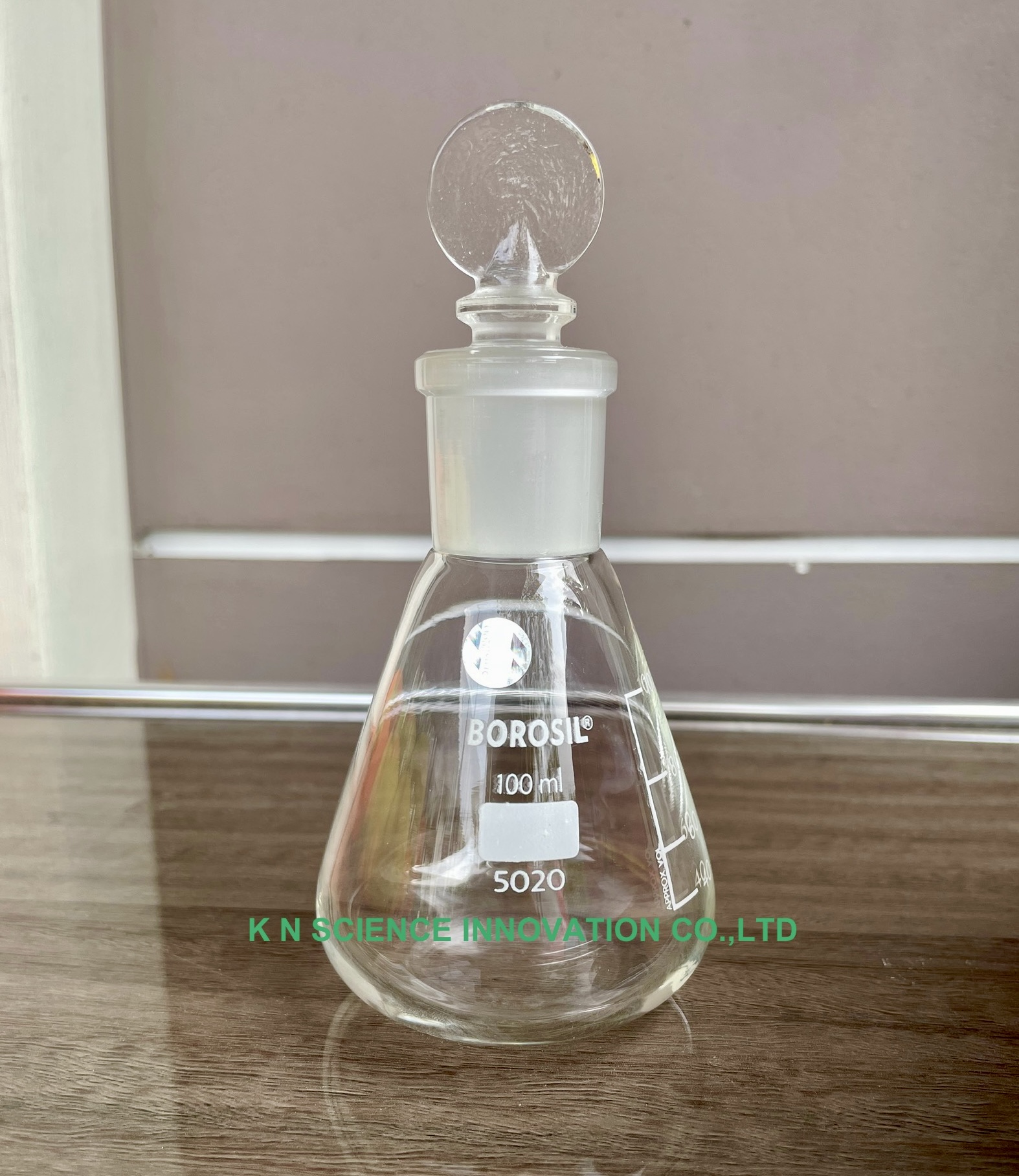 Flasks, Erlenmeyer, Conical, Narrow Mouth ,With Glass Stopper,ฟลาสก์รูปชมพู่ ชนิดจุกแก้วปิด 5020