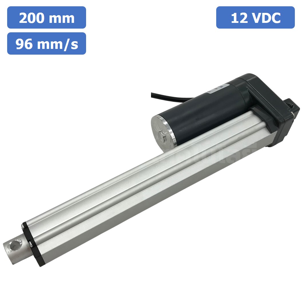 ZGB800F มอเตอร์ก้านชัก ระยะชัก 200mm 96mm/s 12VDC 200N Electric Linear Actuator Putter DC Stroke Length 200mm ZHENGKE พัตเตอร์ไฟฟ้า