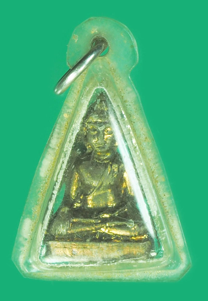 *39843 พระหลวงพ่อสัมฤทธิ์ วัดปากคลอง ท่าวุ้ง ลพบุรี เลี่ยมพลาสติกเก่า (หลวงพ่อบุญมี วัดเขาสมอคอน ร่วมปลุกเสก) 7