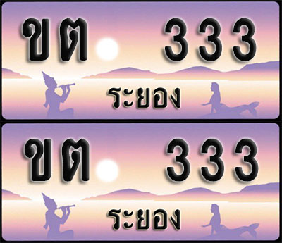 ทะเบียน 333 – ขต 333 ระยอง ผลรวมดี 14 (1)