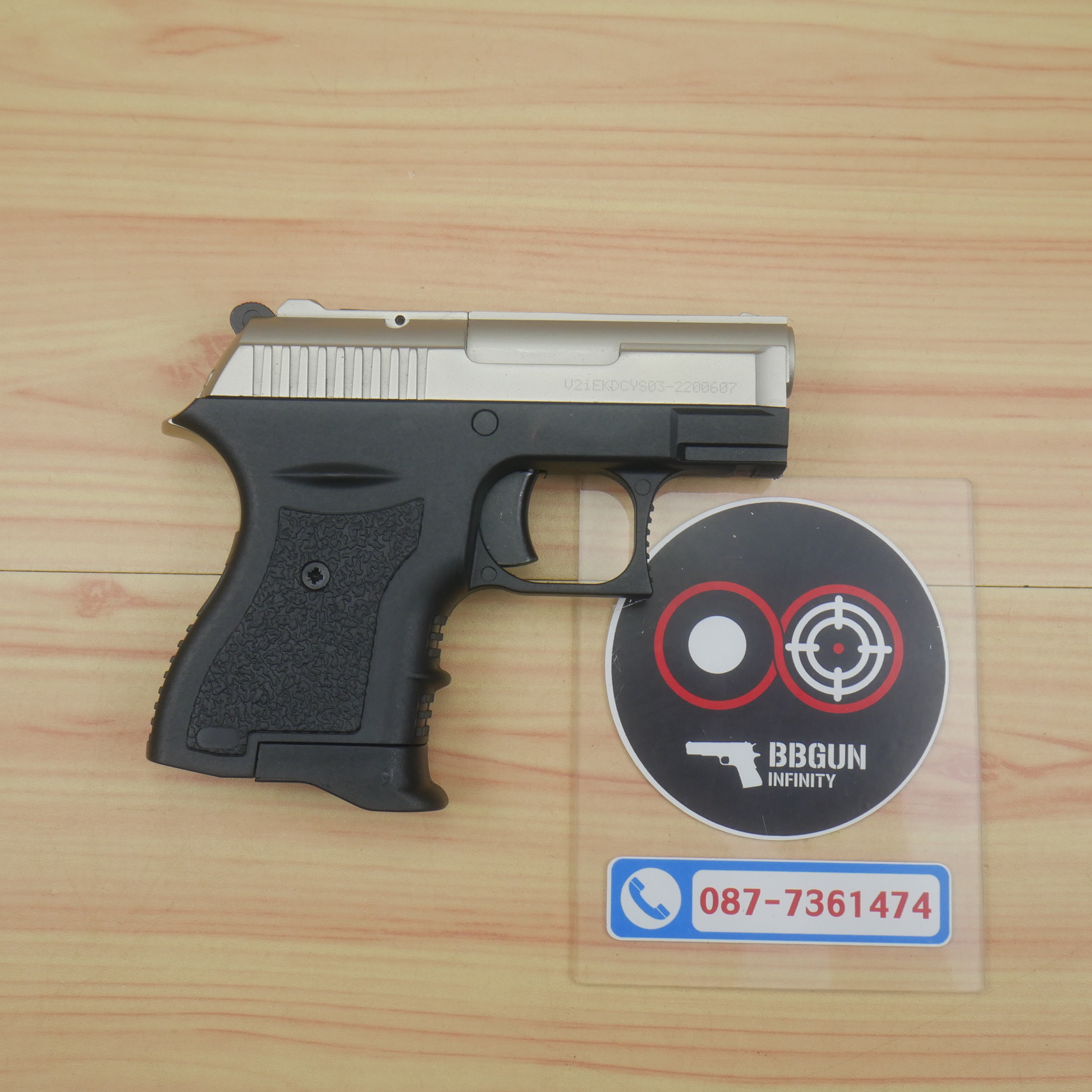 แบลงค์กัน EKOL BOTAN SATINA สีซาติน 9 mm P.A.K. Blank gun (แถมกล่องใส่ปืน)