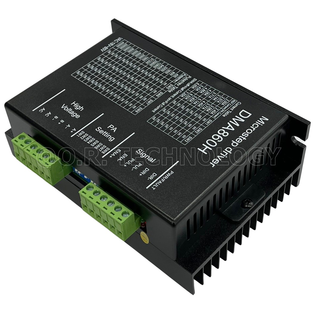 (1ชิ้น) AH279 DMA860H โมดูลขับ สเต็ปปิ้งมอเตอร์ Digital Stepper Motor Driver 18-80VAC 7.2A Microstep Driver Controller กล่องดำ ควบคุมสเตปเปอร์มอเตอร์
