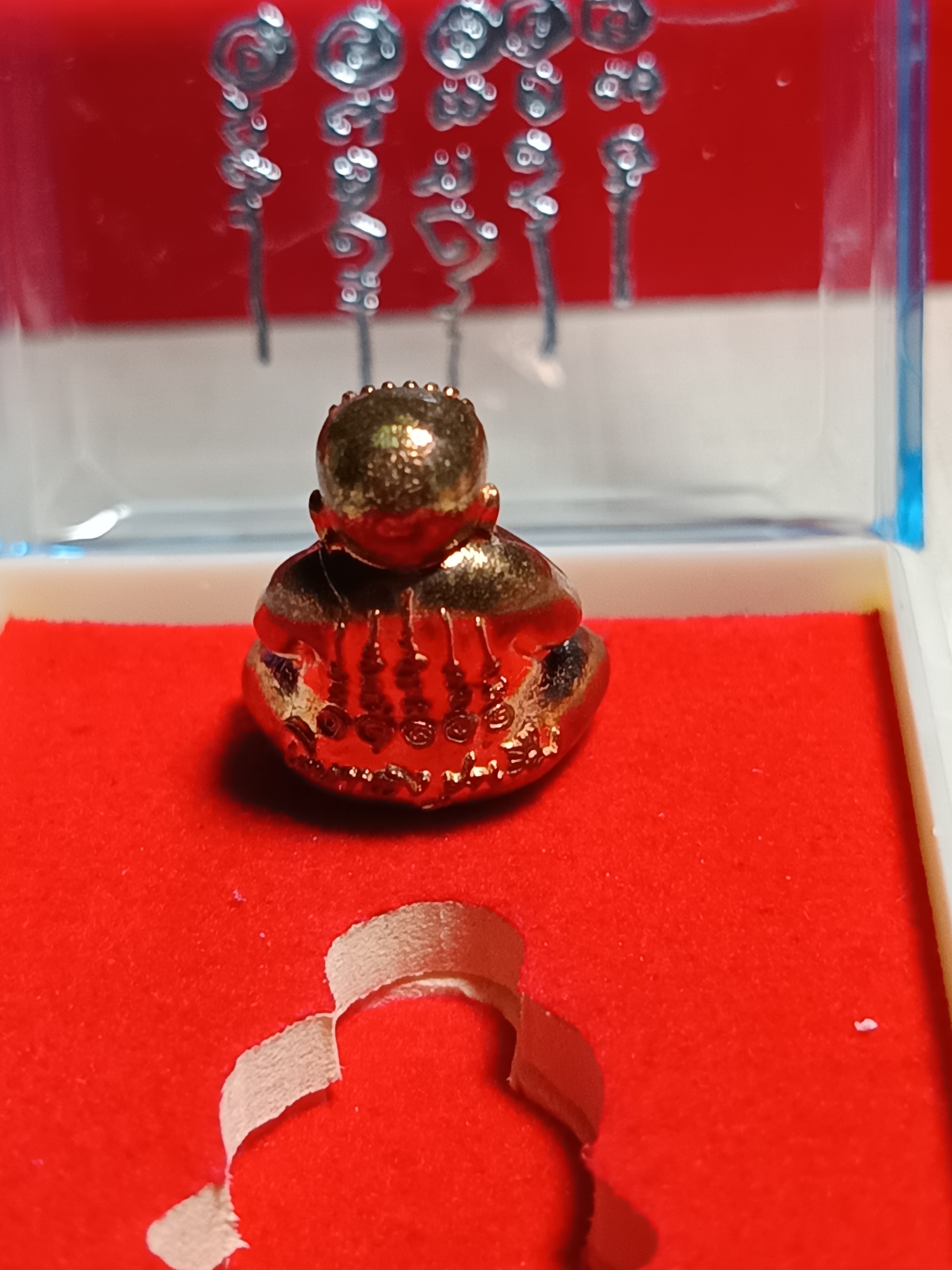 พระปิดตา สร้างวัดพระเชตุพน นาริตะ ประเทศญี่ปุ่น เนื้อทองแดง