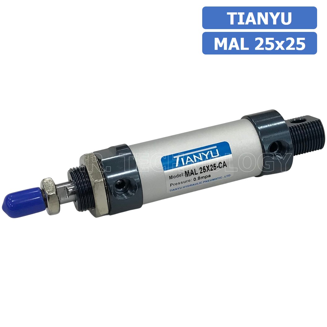 (1ชิ้น) กระบอกลม ขนาดเล็ก รุ่น MAL 25x25 (Mini Air Cylinder Series) Pneumatic Cylinder กระบอกลมนิวเมติก