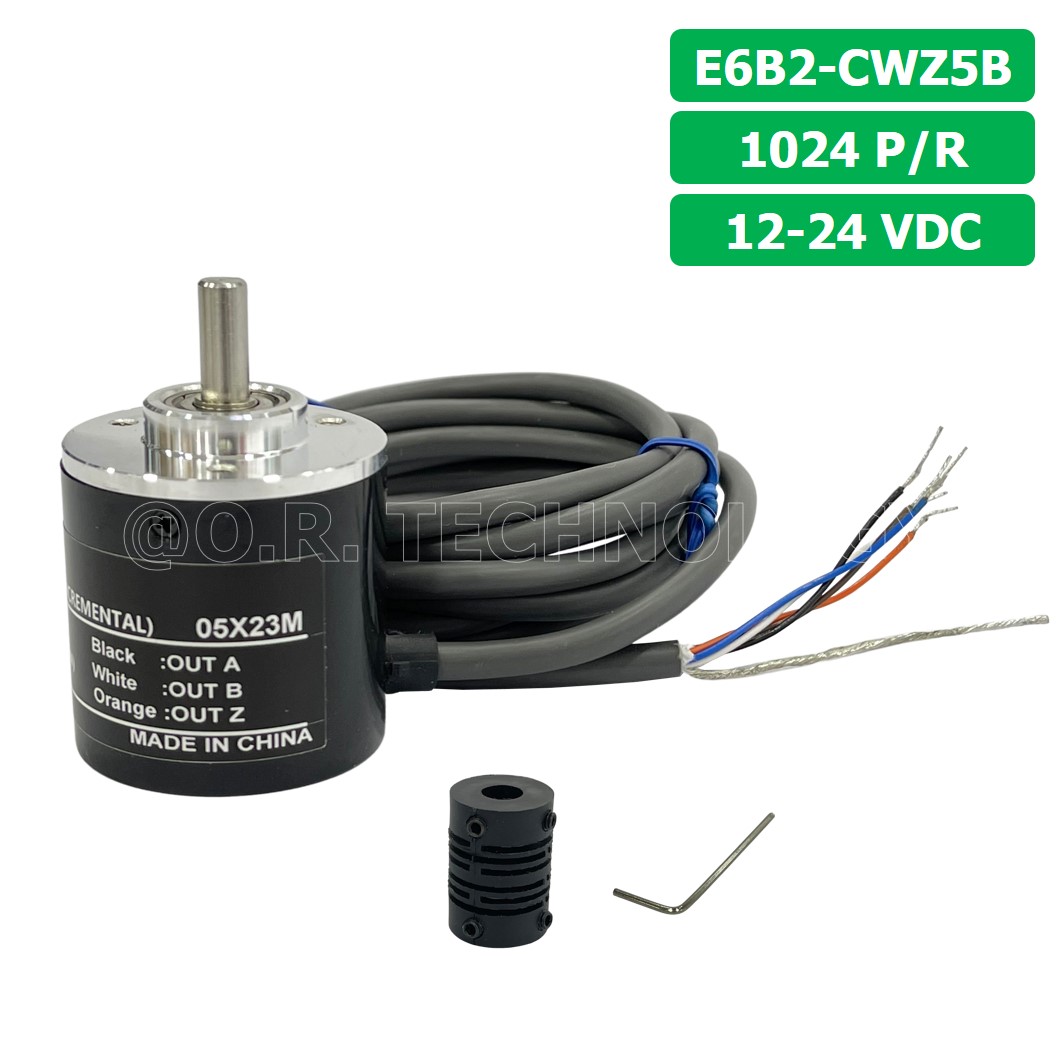 (1ชิ้น) E6B2-CWZ5B 1024P/R 12-24VDC โรตารี่เอ็นโค้ดเดอร์ ROTARY ENCODER (INCREMENTAL)
