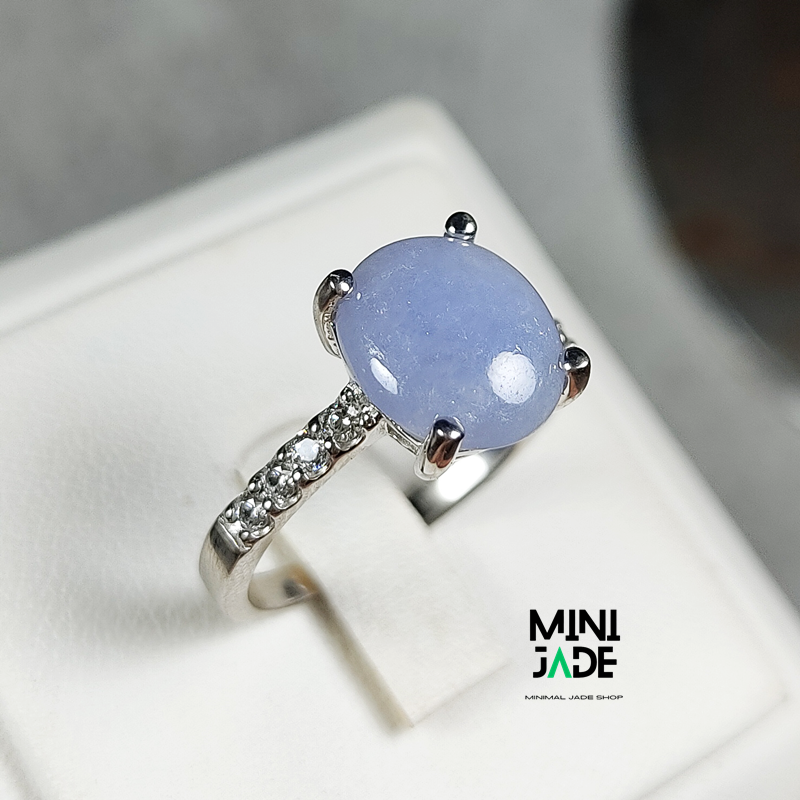 แหวนหยกม่วงพม่า Lavender Jade