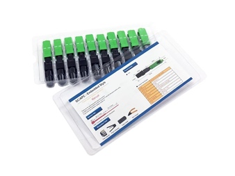 Apollo หัว Fast Connect SC/APC (หัวสีเขียว ) แพ็คละ 10ชิ้น