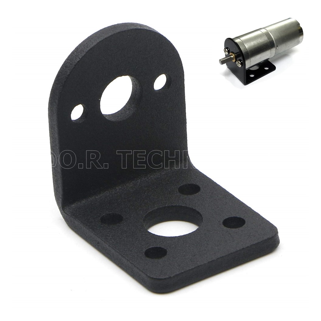 (1ชิ้น) ND048 ฉากยึดมอเตอร์ ฐานยึดมอเตอร์ อลูมิเนียม ขนาด 25mm หนา 2mm DC Gear Motor Block L Shape Motor Bracket