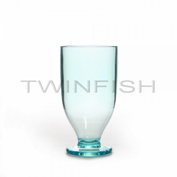 TPC-2B แก้วพลาสติกใสมีขาสีฟ้า
