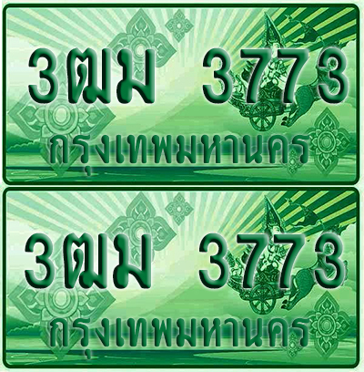 ป้ายประมูล 3773 เลขรถ 3ฒม 3773 กระบะแคป (4)