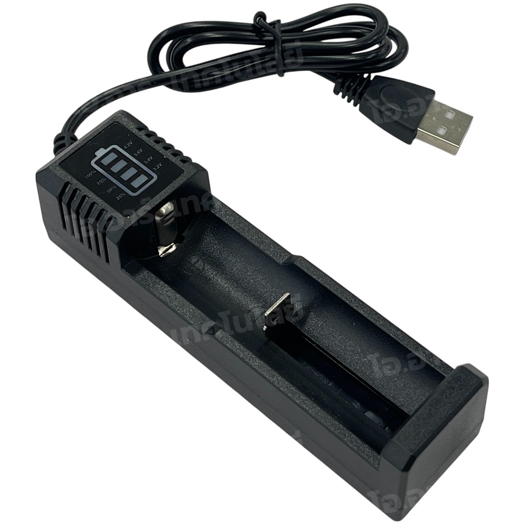 YH-01U/YH-02U ที่ชาร์จถ่าน 18650 แบบ 1ก้อน/2ก้อน Battery Charger ที่ชาร์จแบตเตอรี่ลิเธียม เครื่องชาร์จถ่าน แบบ USB 18650 Li-ion USB Charger