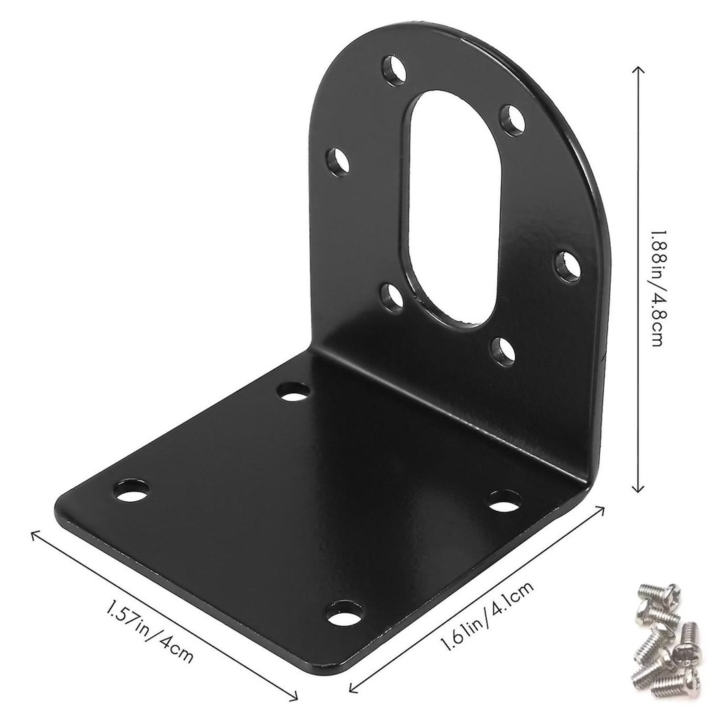 JA055 ฉากยึดมอเตอร์ JGB37 L Shape Support 37JGB Motor Bracket ตัวยึดมอเตอร์ ฉากตั้งมอเตอร์ DC Gear Motors Mounting Holder เหล็กยึด