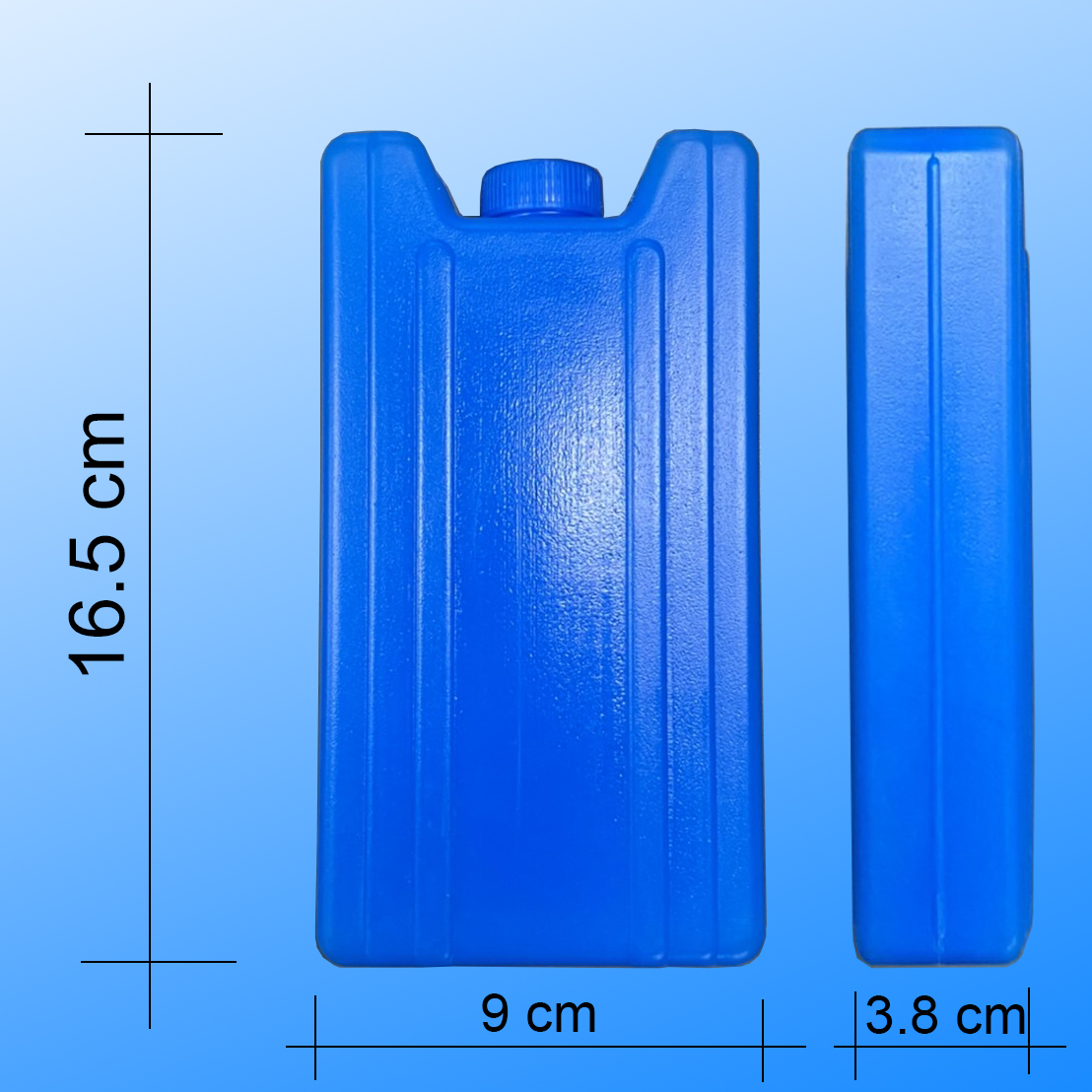 ICE PACK COOLING PAD เจลเก็บความเย็น ก้อนน้ำแข็งเทียมสำหรับพัดลมไอเย็น ( สีน้ำเงิน ) ความจุ 400 ml.