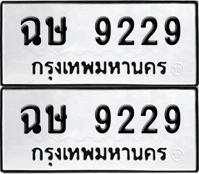 เลขรถ 9229 ทะเบียน ฉษ 9229 พร้อมส่งมอบ (เลขมงคล)