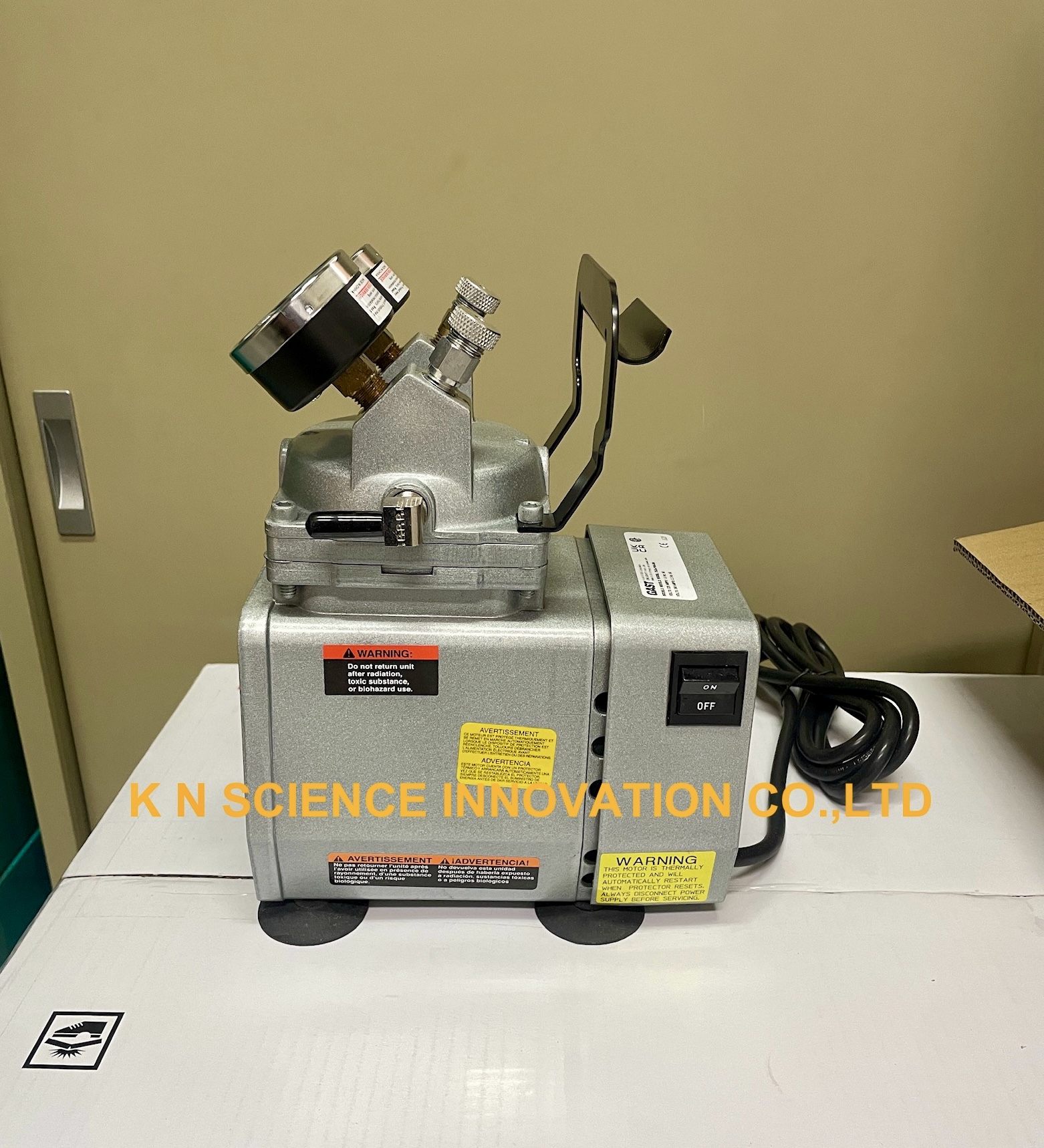 ปั๊มสูญญากาศ (Diapharm vacuum pump) รุ่น 07061-42,ยี่ห้อ GAST (ผลิตภัณฑ์จากประเทศอเมริกา) DOA-P504-BN