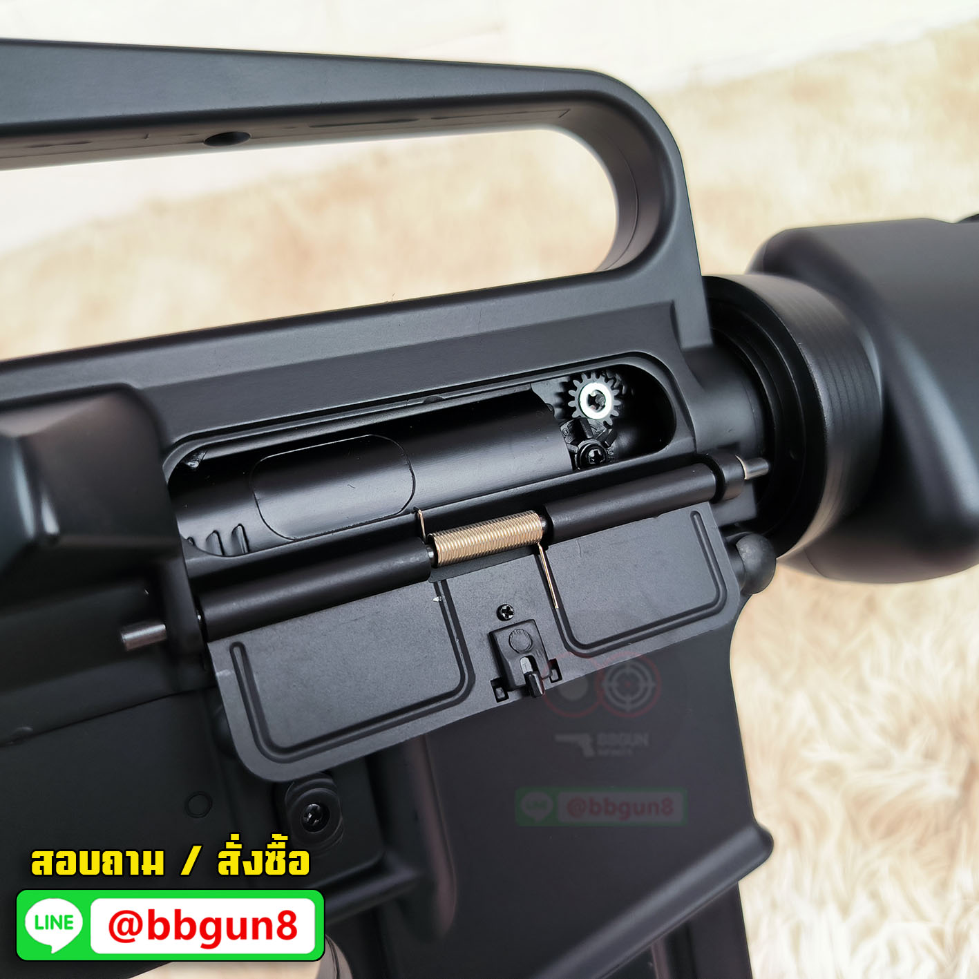 บีบีกันไฟฟ้า M16A1 Vietnam AEG บอดี้ โพลิเมอร์ - Golden Eagle F6618 (แถมแบตเตอรี่ เครื่องชาร์จ ลูกกระสุนพร้อมเล่น)