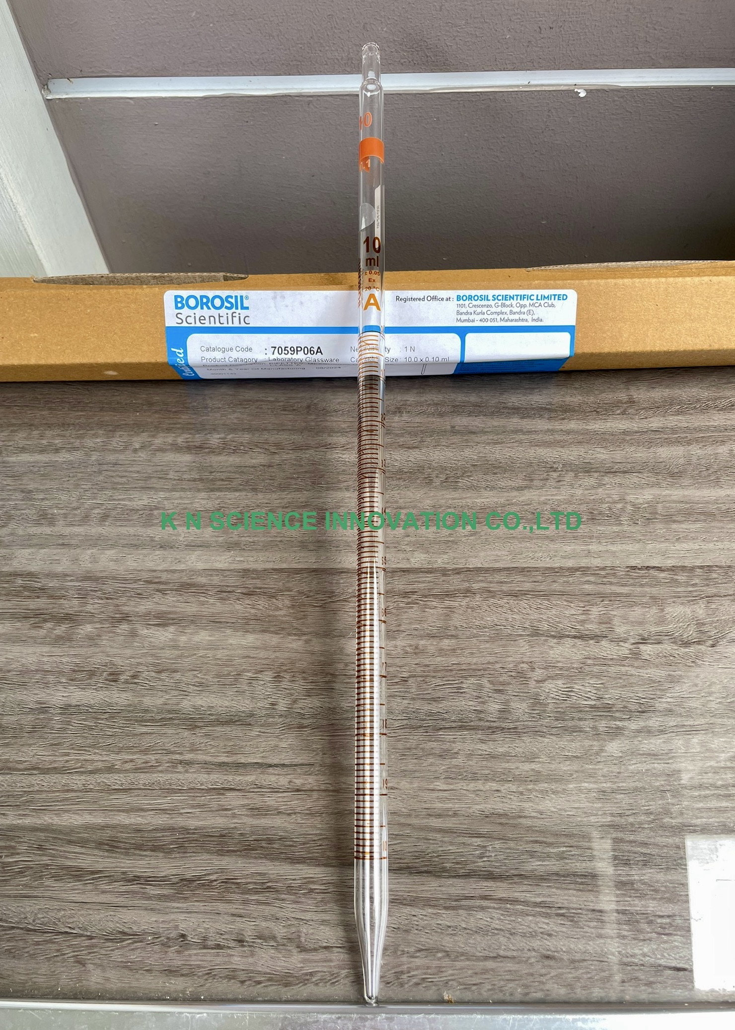 Pipettes, Measuring (Mohr Type), Class A ปีเปตต์ แบบปล่อยถึงขีดสุดท้าย 7059