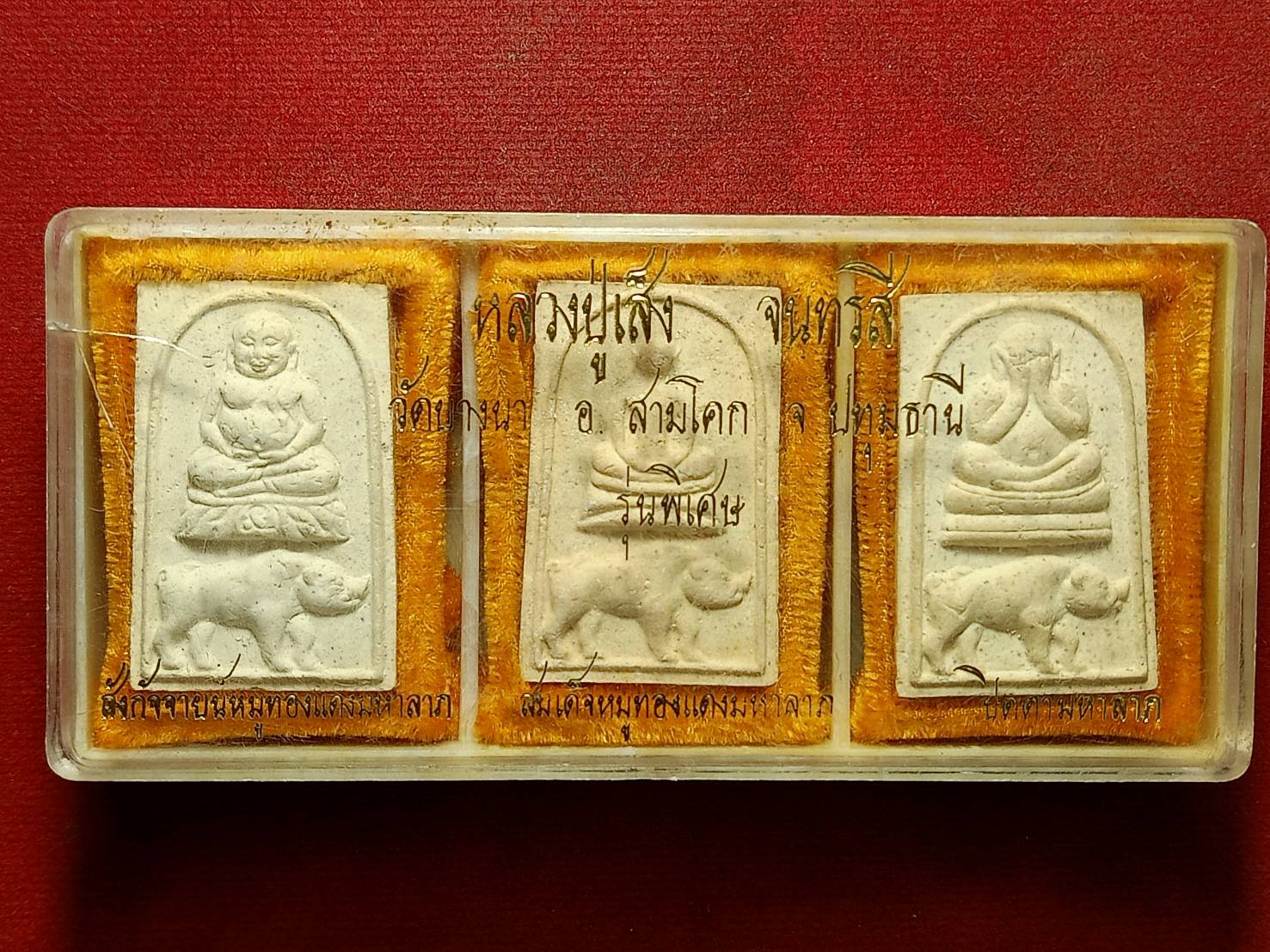 พระผงชุดหลวงปู่เส็ง รุ่นพิเศษ วัดบางนา จ.ปทุมธานี พร้อมกล่อง (SKU-12012)