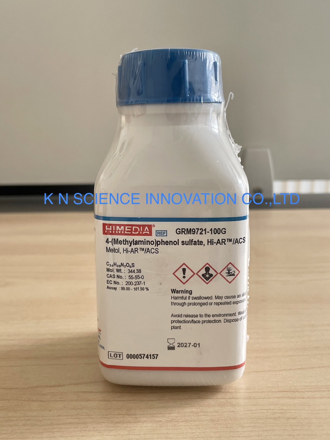 METOL ( 4 Methyl Aminophenol Sulphate ) Lab Himedia 100 GM GRM9721