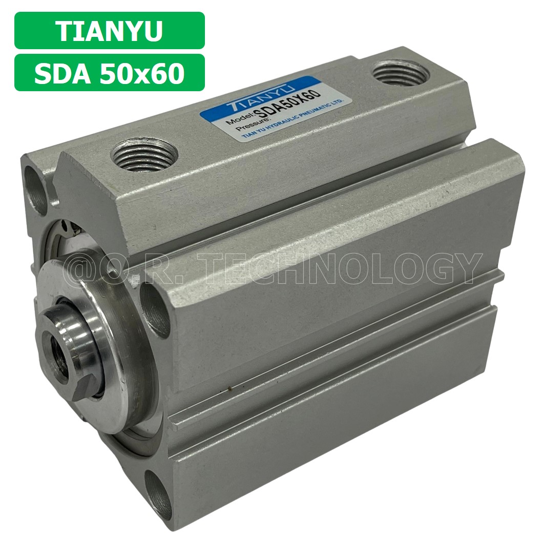 SDA50 กระบอกลมคอมแพค กระบอกลม รุ่นคอมแพค Compact Air Cylinder SDA Series แบบคอมแพค (Bore50 x Stroke10-70) SDA-50