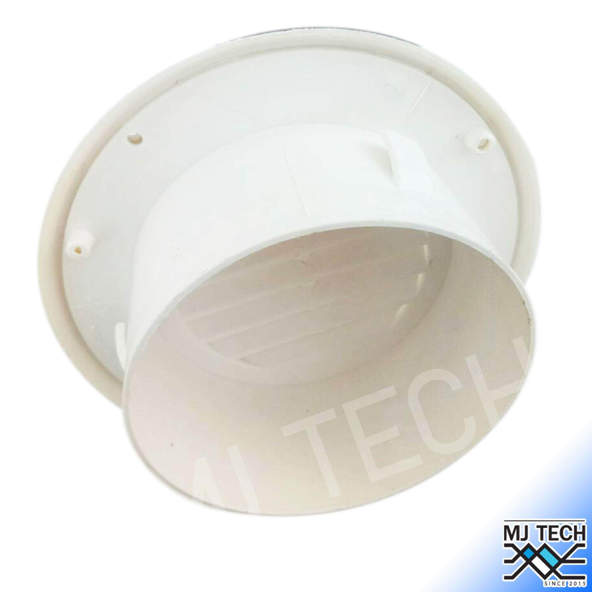 MJ-TECH หน้ากาก หน้ากากครอบ ช่องลมระบายอากาศ กันแมลง สำหรับภายนอก พลาสติก 4" (สินค้ามีตำหนิ)