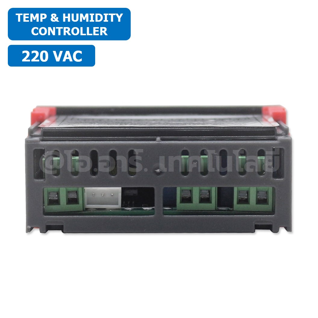 STC-3028 12VDC/24VDC/220VAC เครื่องควบคุมอุณหภูมิและความชื้น Dual Digital Temperature and Humidity Controller