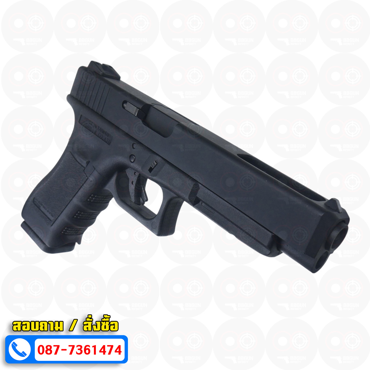 บีบีกันอัดแก๊ส WE Glock 34 Gen 3 สีดำ BB GUN