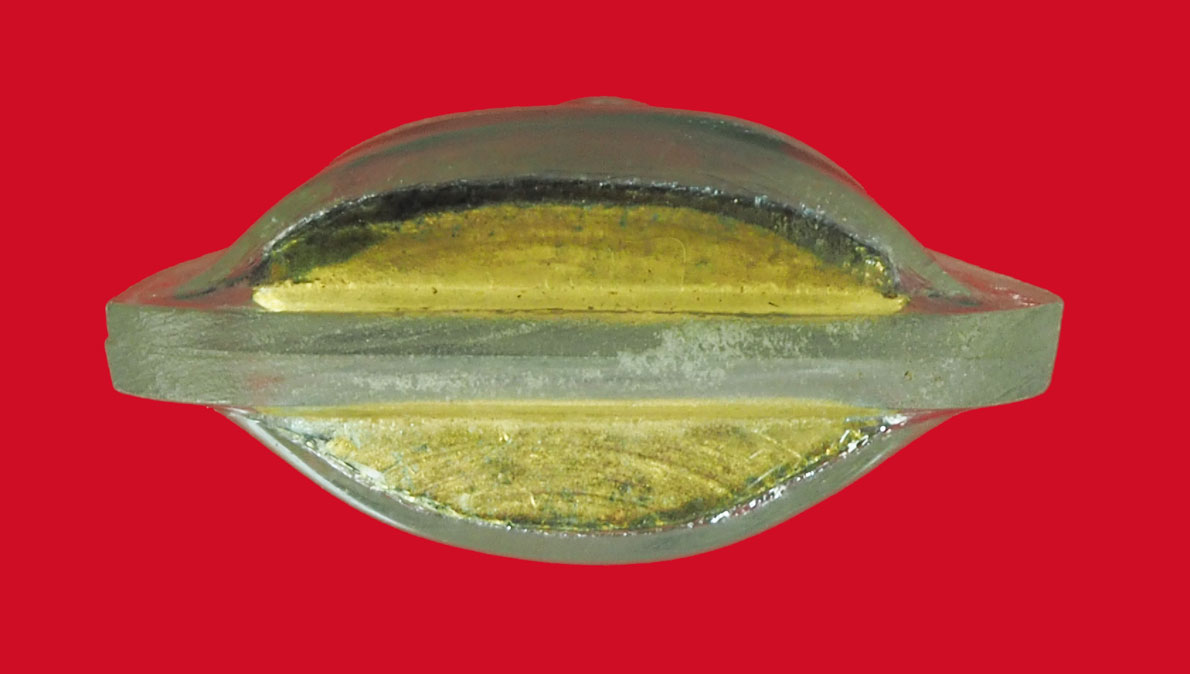 *33182 พระสังกัจจายณ์ วัดสังกัจจายณ์ ปี 2512 กระหลั่ยทอง เลี่ยมพลาสติกเก่า 8