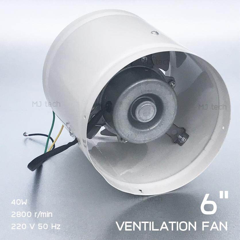 citylights พัดลมดูดอากาศ 6 สีขาว AXIS ( แบบท่อ ) รุ่น YNF150 พร้อมท่อ 6 ยาว 4m + แคล้ม 6“ X2