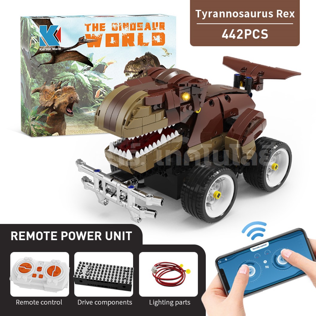 KEEYEE WORLD K96148 ตัวต่อเสริมทักษะ TYRANNOSAURUS REX ของเล่นเสริมทักษะ ตัวต่อ Building Block STEAM Education Programmable Robot