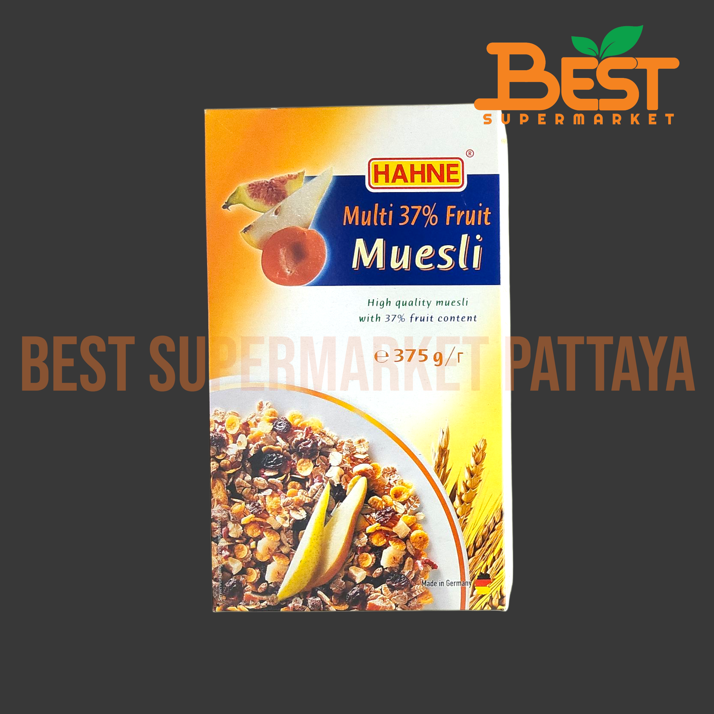 ฮาทเน่ มูสลี่ผสมผลไม้ 375 กรัม.HAHNE.Multi37% Fruit Muesli 375 g.