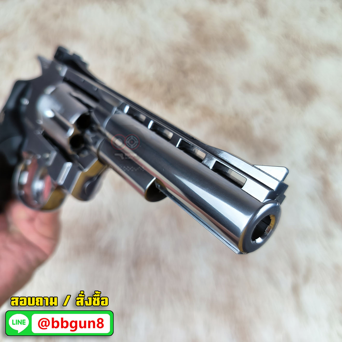 Wingun 701 4 นิ้ว CO2 Revolver SV กริ๊ปมือสีดำ