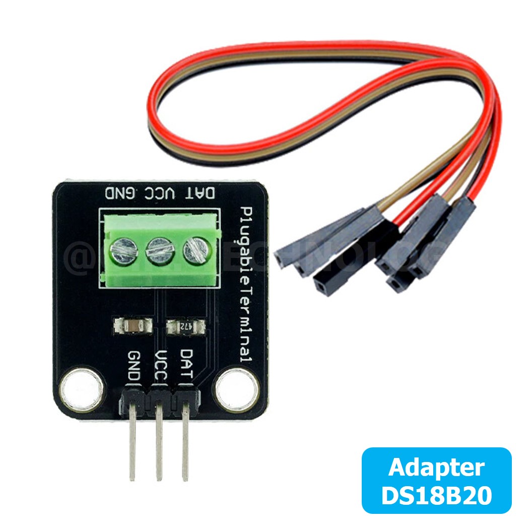 (1ชิ้น) CM020 ตัวแปลงสัญญาณ เซนเซอร์วัดอุณหภูมิ DS18B20 Adapter ตัวแปลง