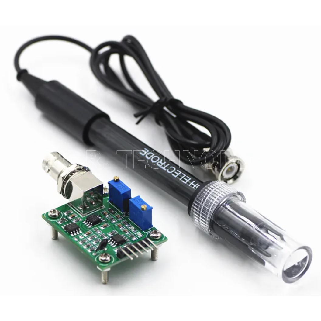 (1ชิ้น) NA520+NA521 เซนเซอร์วัดค่า PH ของน้ำ Liquid PH 0-14 Sensor Module วัดความเป็นกรด-ด่าง ของเหลว pH non-rechargeale electrode probe