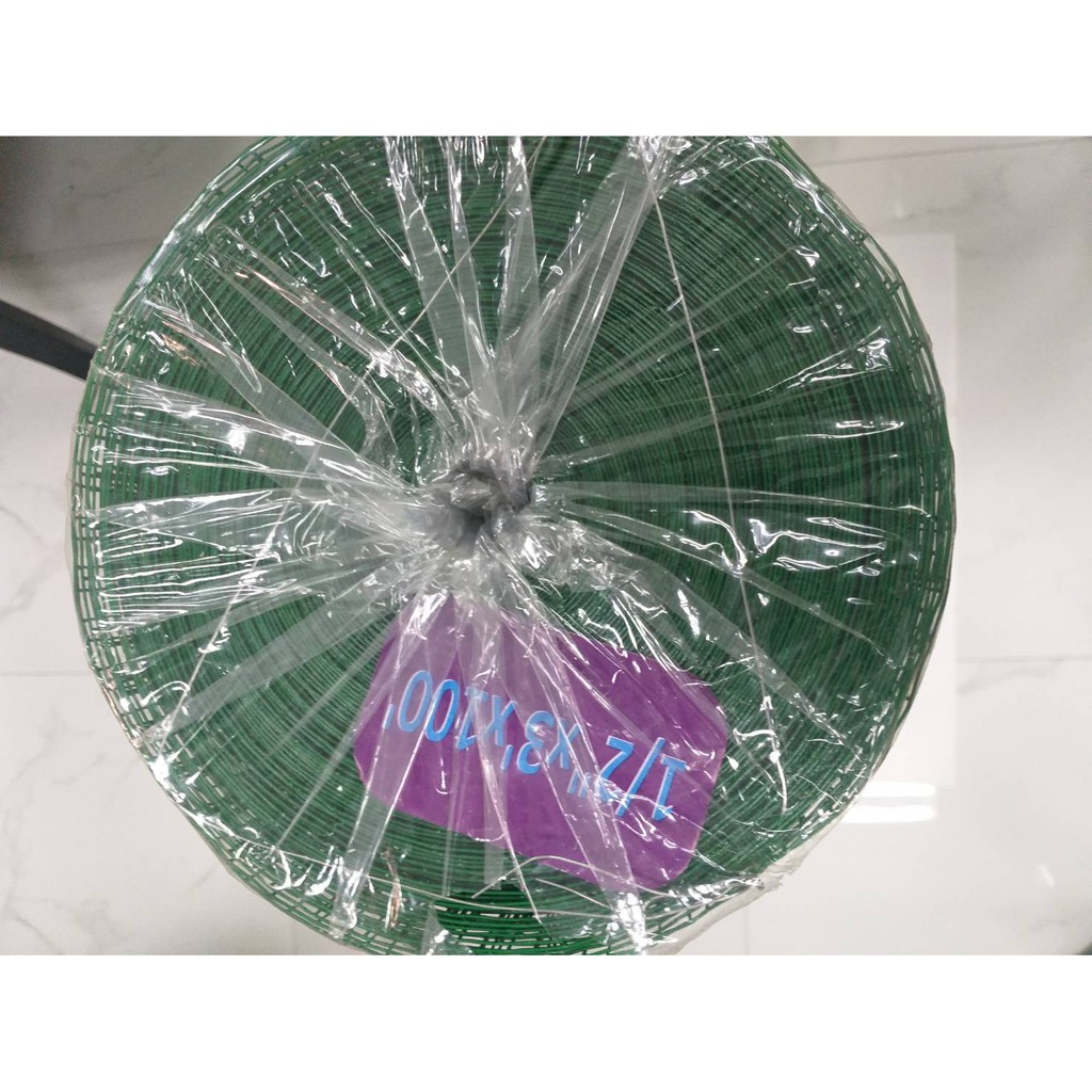ลวดตาข่าย เคลือบ PVC สีเขียว (ราคารวมแวท) ลวดเบอร์ 24 ตา 1/2'' ตะแกรงพลาสติก พีวีซี