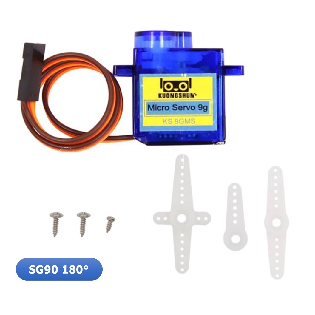 (1ชิ้น) AA407 เซอร์โวมอเตอร์ KUONGSHUN Servo SG90 9g 180 องศา