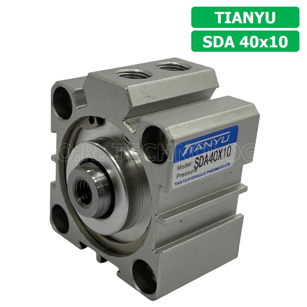 (1ชิ้น) SDA 40x10 กระบอกลมคอมแพค กระบอกลม รุ่นคอมแพค Compact Air Cylinder SDA Series แบบคอมแพค