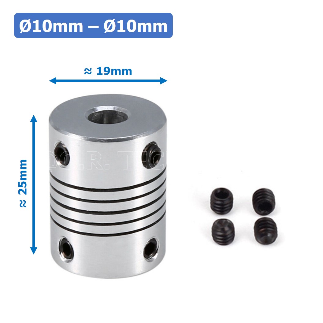 (1ชิ้น) KR459 10-10 คัปปลิ้ง ข้อต่อเพลามอเตอร์ คัปปิ้ง มอเตอร์ ข้อต่อแกนมอเตอร์ Elastic Coupling ขนาดรูเพลา 10mm-10mm