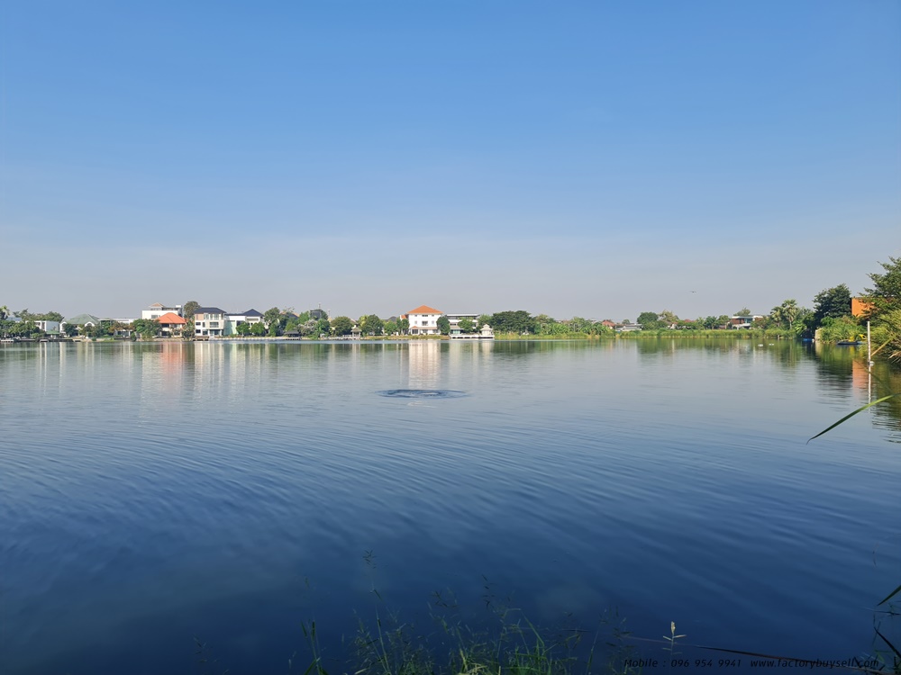 House for sale, Sammakorn Village, Ramkhamhaeng 110,112, land 216.2 square wah, building 700 sq m, behind the edge, beautiful house next to the lake 55 rai, open courtyard 3.7 rai, next to the garden 1.74 rai, Orange Line MRT Sammakorn Bang Kapi Station G