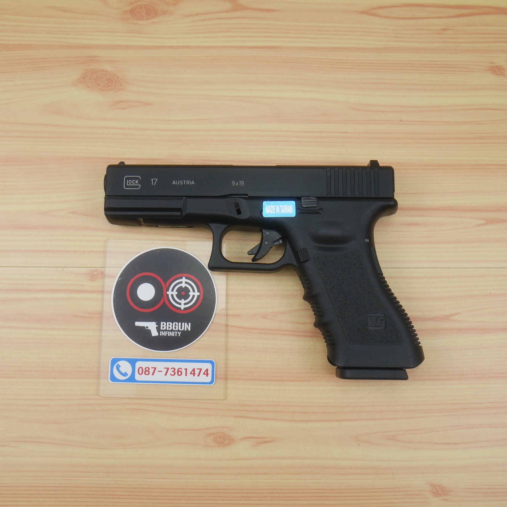 บีบีกันอัดแก๊ส WE Glock17 Gen3 สีดำ (Black) BB GUN