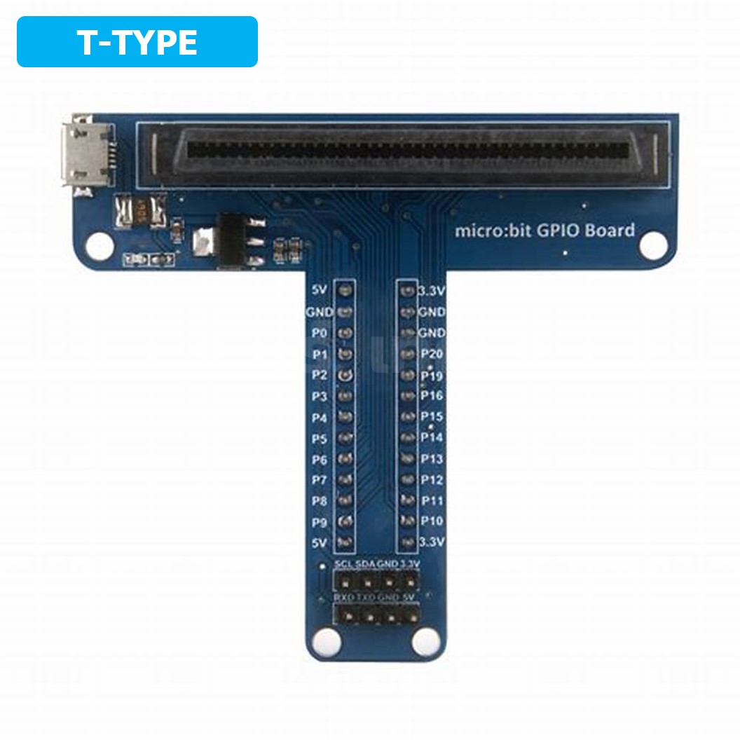 CB033 บอร์ดขยายขา ไมโครบิต BBC micro:bit GPIO Expansion Board T-type for Breadboard สำหรับต่อบอร์ดทดลอง