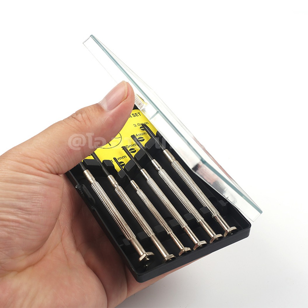 SCREW-006 ชุดไขควง 6ชิ้น Precision Screwdriver set 6 Pcs ไขควง ไขควงนาฬิกา ไขควงเล็ก ไขควงแว่นตา ชุดไขควงเล็ก