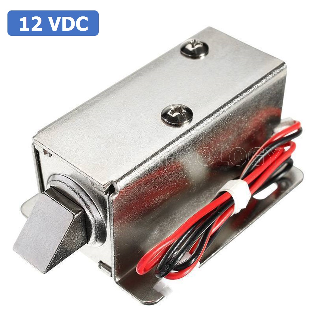 GD004 กลอนไฟฟ้า กลอนแม่เหล็กไฟฟ้า กลอนประตูไฟฟ้า LY-03 DC12V 0.3A 3.6W Electromagnetic Lock โซลินอยด์ล็อค Solenoid lock