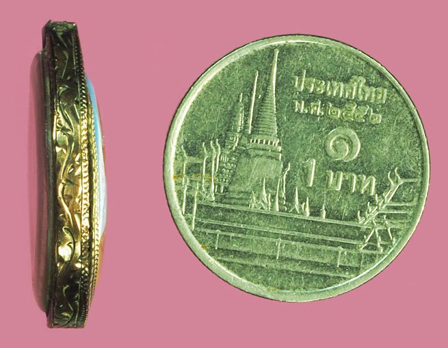 ขายแล้ว*37934 ล็อกเก็ตไม่ทราบอาจารย์ ไม่ทรมบที่และปีสร้าง (เจ้าของเดิมศัทธามากจีงได้เลี่ยมนาคเก่าคลาสิก) 4