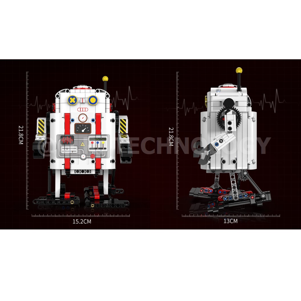 KEEYEE WORLD K96153 ชุดเรียนรู้ เสริมทักษะ White Fat Robot ตัวต่อ STEAM Educational Programmable Robot Kit Building Block