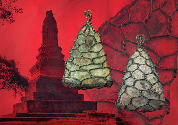 *33266 พระนาง กรุเขาพระศรี สุโขทัย ถักลวดเก่า เนื้อดิน 13